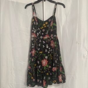 Old Navy Pink and Yellow Sundress Spaghetti Strap Mini